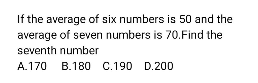 Find the seventh number