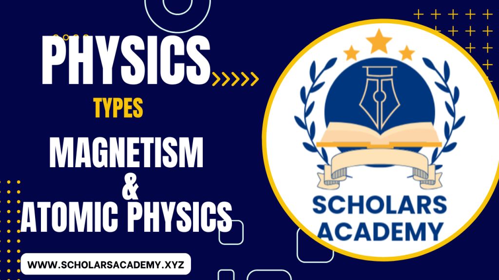 Physics Types Magnetism & Atomic Physics