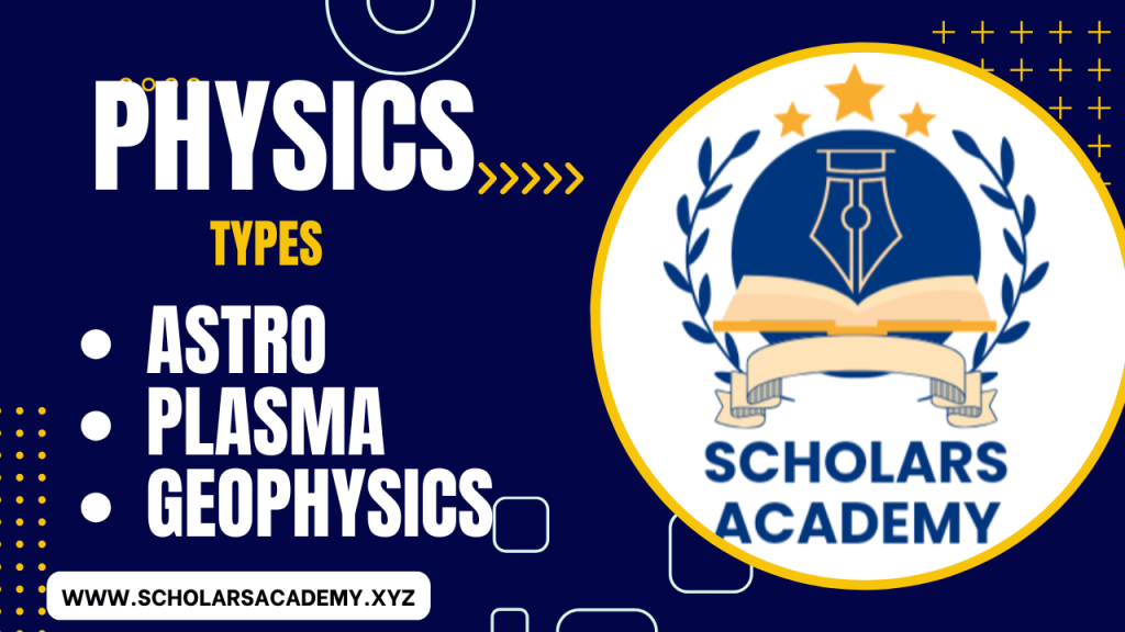 Types Astro Plasma Geophysics