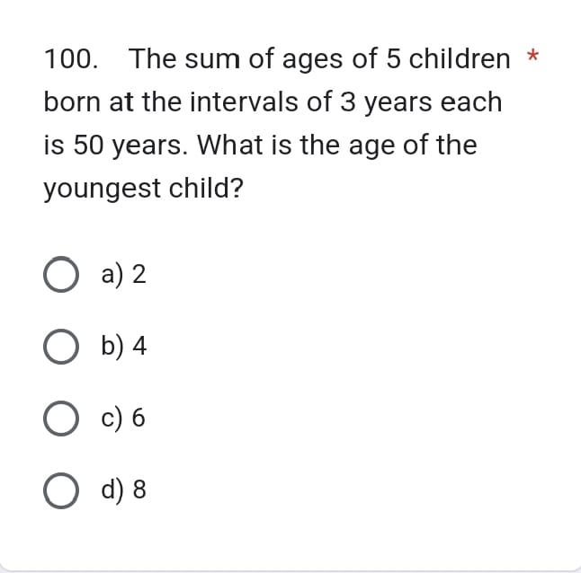 What is the age of the youngest child